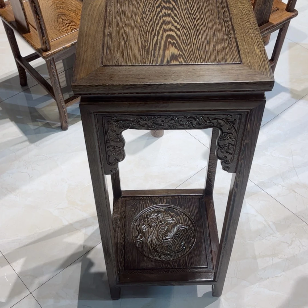 【闪购商品】鸡翅木类成套家具鸡翅木花架80高