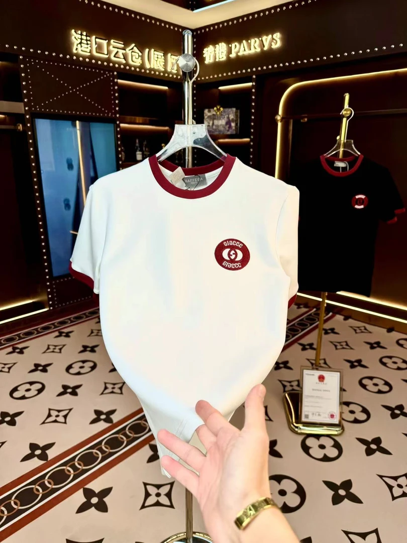 2024早秋男女同款新款半袖加厚轻奢时尚T恤【9989】3