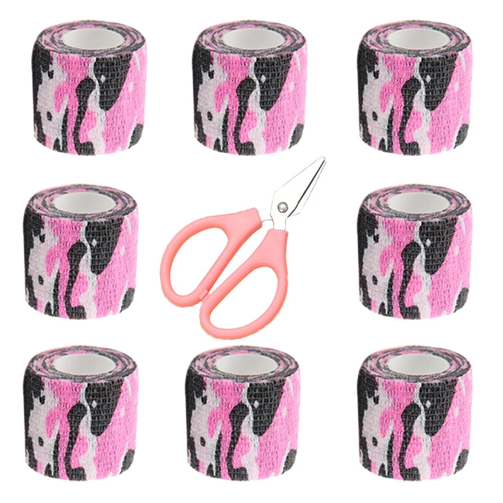 运动绷带迷彩胶带自粘弹性伸缩舒适透气不留胶户外运动迷彩胶带