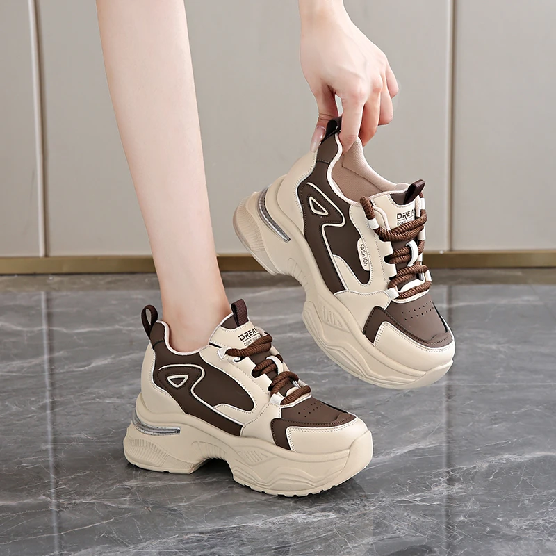 小个子女款休闲透气老爹鞋网红时尚老爹鞋鞋子女款爆款2025新款