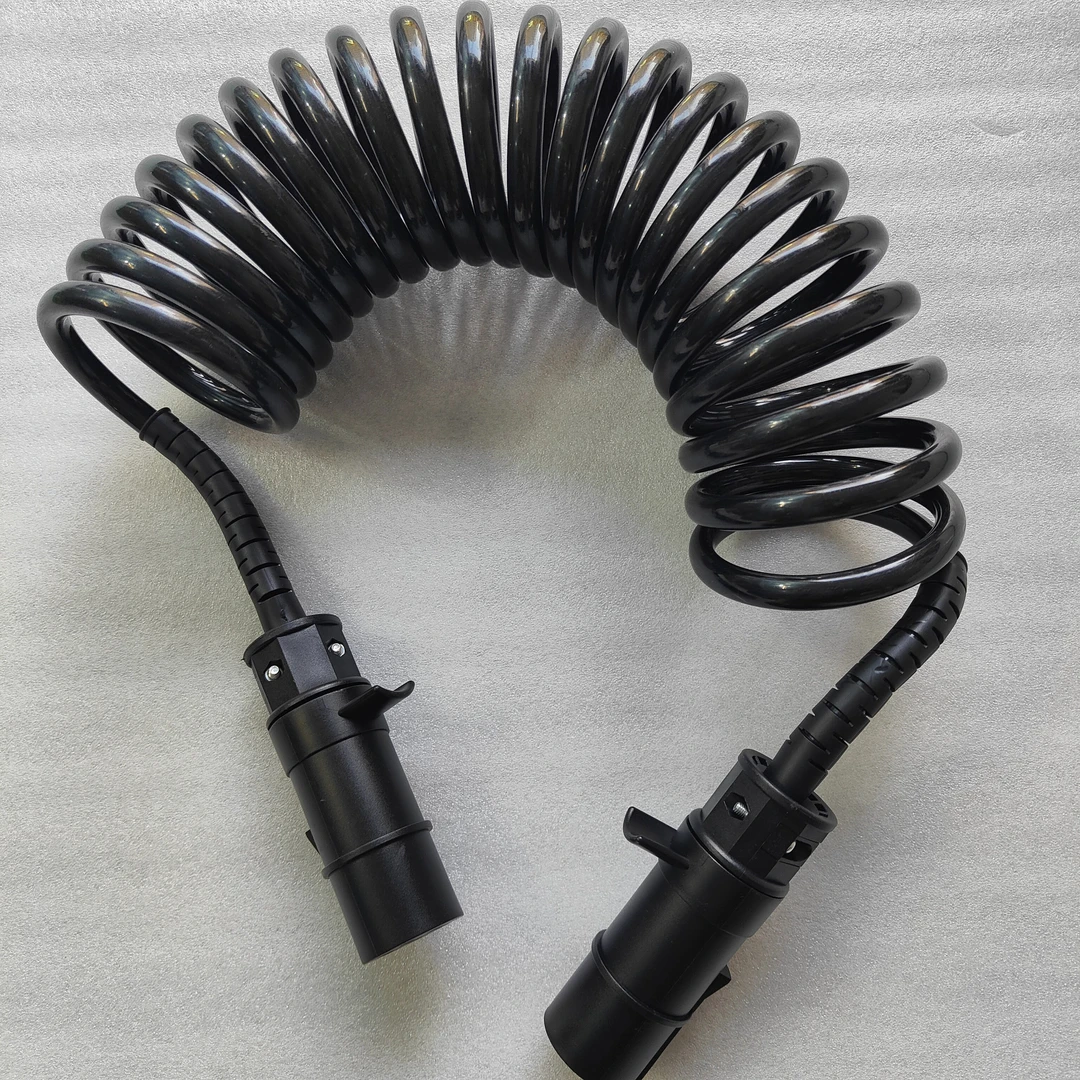 货车挂车线半挂车连接线7芯螺旋线总成挂车七孔电线插头插座包邮