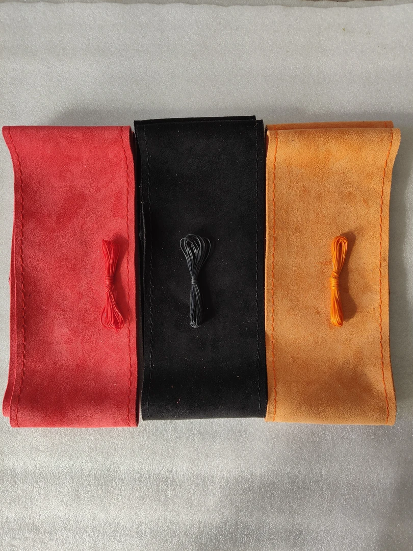 汽车方向盘套真皮超纤皮手缝手工缝制轻薄高档防滑把套电动通用型