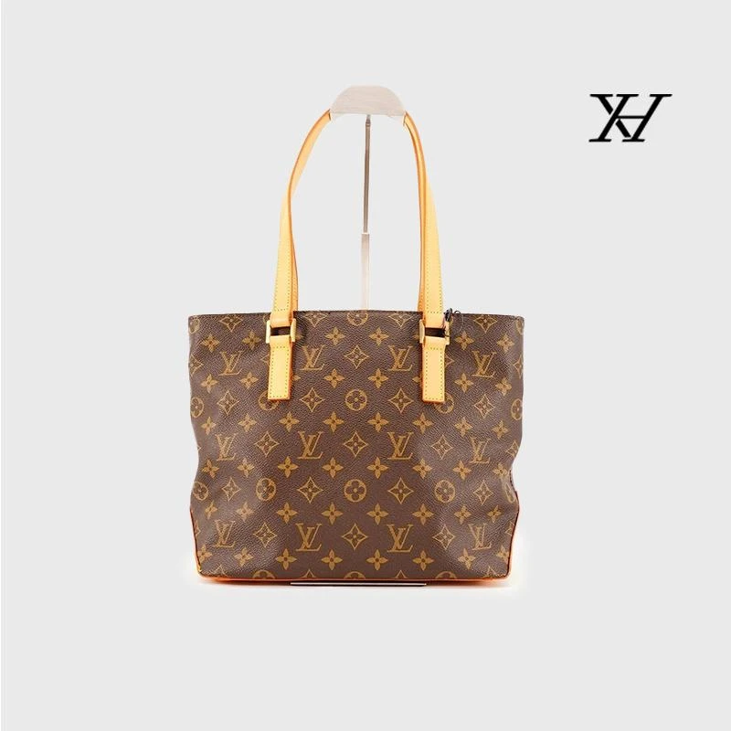 95新 LouisVuitton/路易威登 中古老花钢琴托特小号/植鞣革换新/N