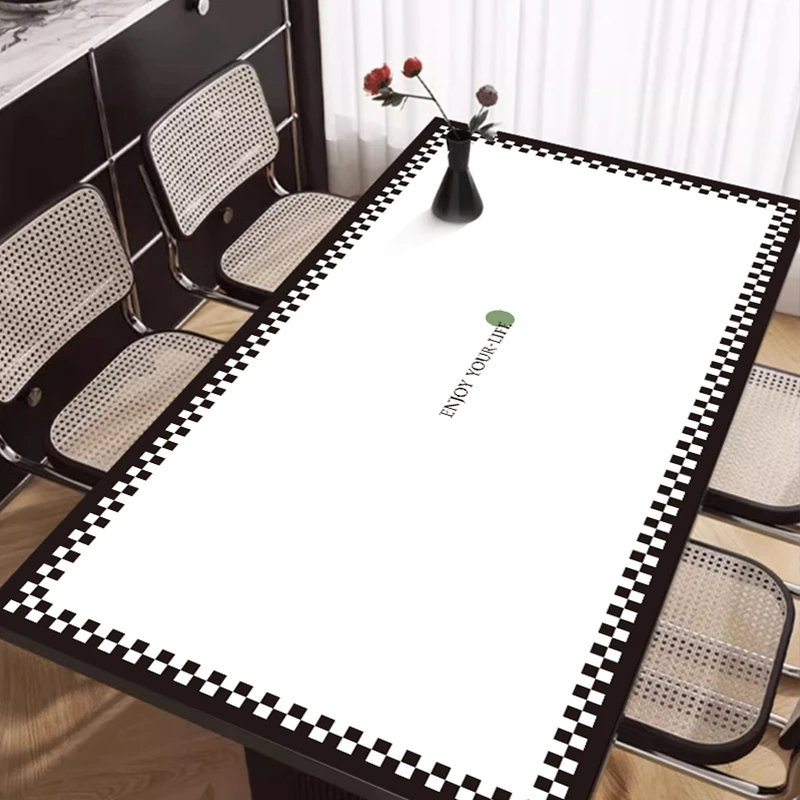 简约餐桌垫高定桌垫桌布免洗防烫耐高温茶几电视柜垫02