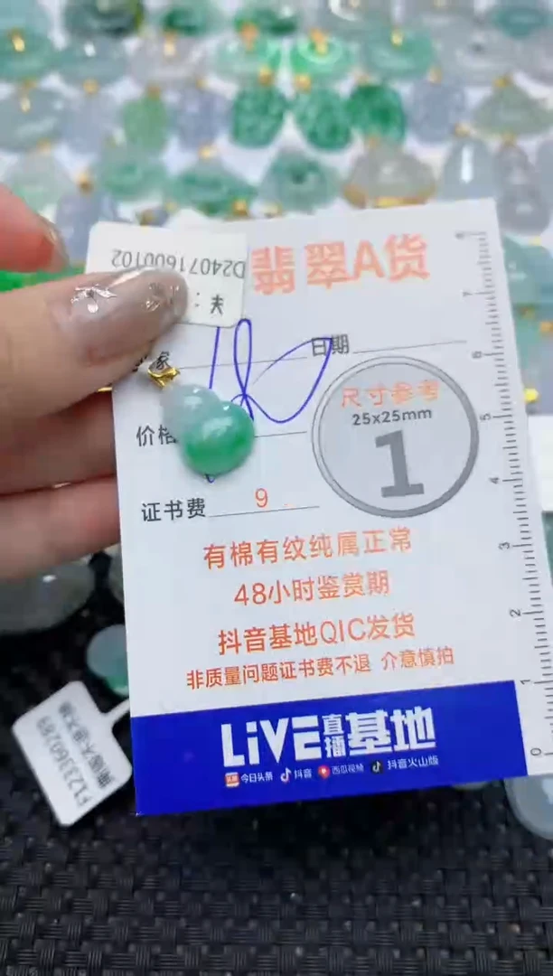 【闪购商品】翡翠颈饰18K金镶嵌291   天然翡翠A货