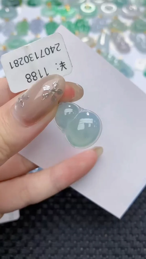 【闪购商品】翡翠颈饰18K金镶嵌387   天然翡翠A货