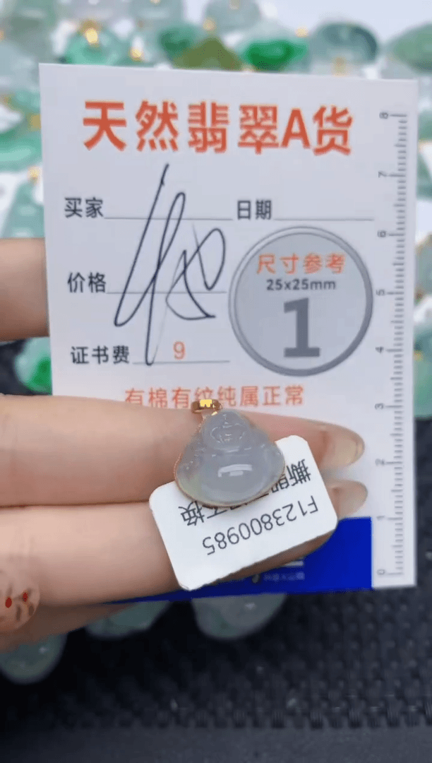 【闪购商品】翡翠颈饰18K金镶嵌139   天然翡翠A货