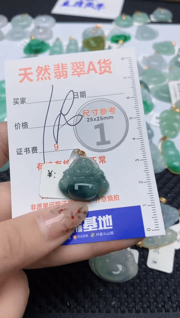 【闪购商品】翡翠颈饰18K金镶嵌204   天然翡翠A货
