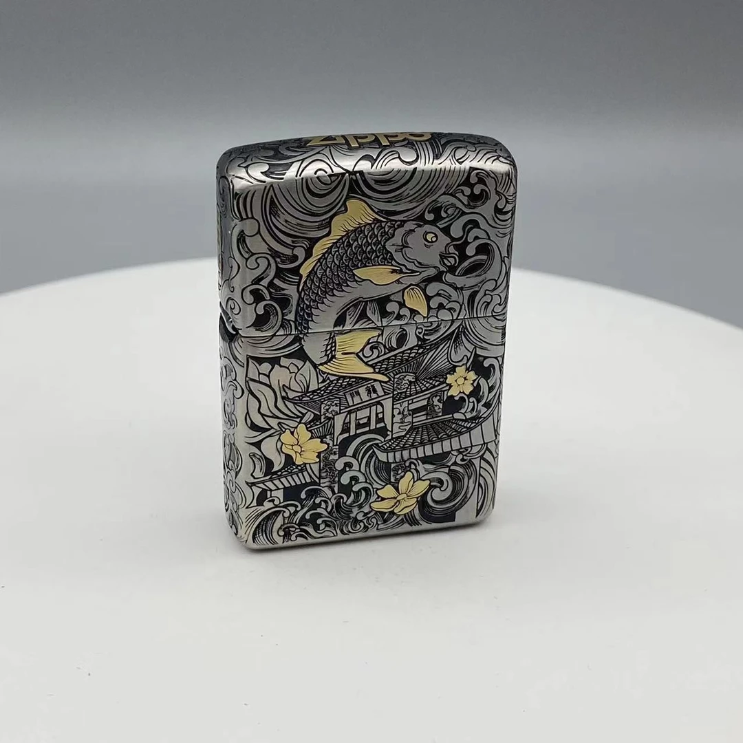 ZIPPO打火机DIY鱼跃龙门重甲机