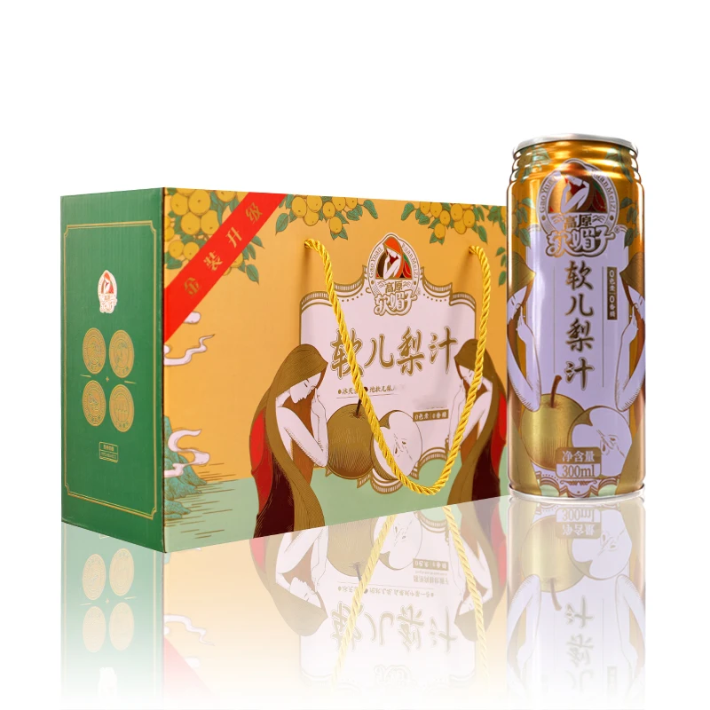软儿梨果汁饮料300ml*12瓶礼盒装新鲜果味清爽