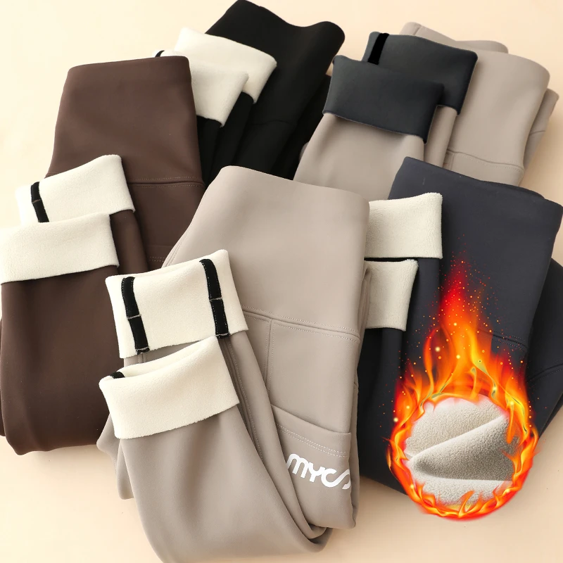 【高品质口袋鲨鱼裤】无尴尬线加厚保暖打底裤秋冬外穿高腰瑜伽裤女