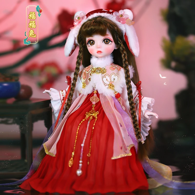 DBS小天使2023年新年定制古风女娃6分bjd手绘仿真玩具