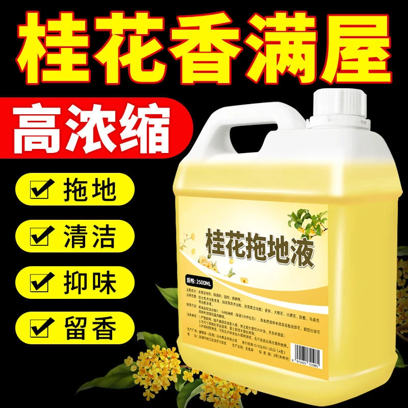 【5斤装】桂花香拖地清洁剂多功能家用宾馆酒店清洁持久留香清洁液