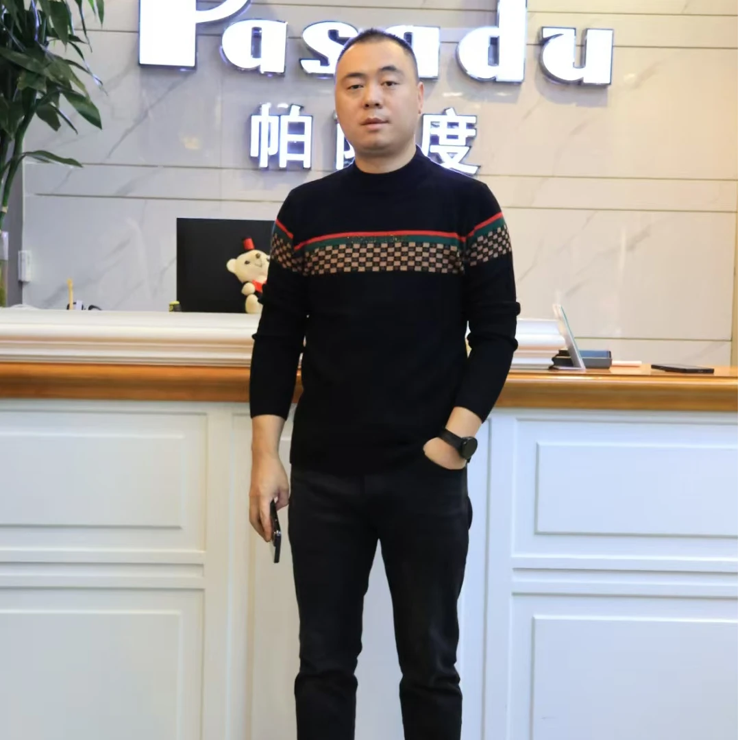 帕萨度男士时尚休闲韩绒半高领毛衫WF392