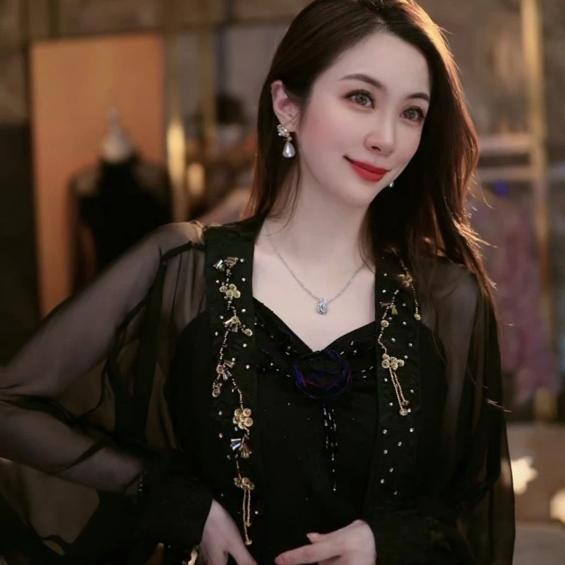 SEJI/瑟纪迪拜之夜重工气质风衣