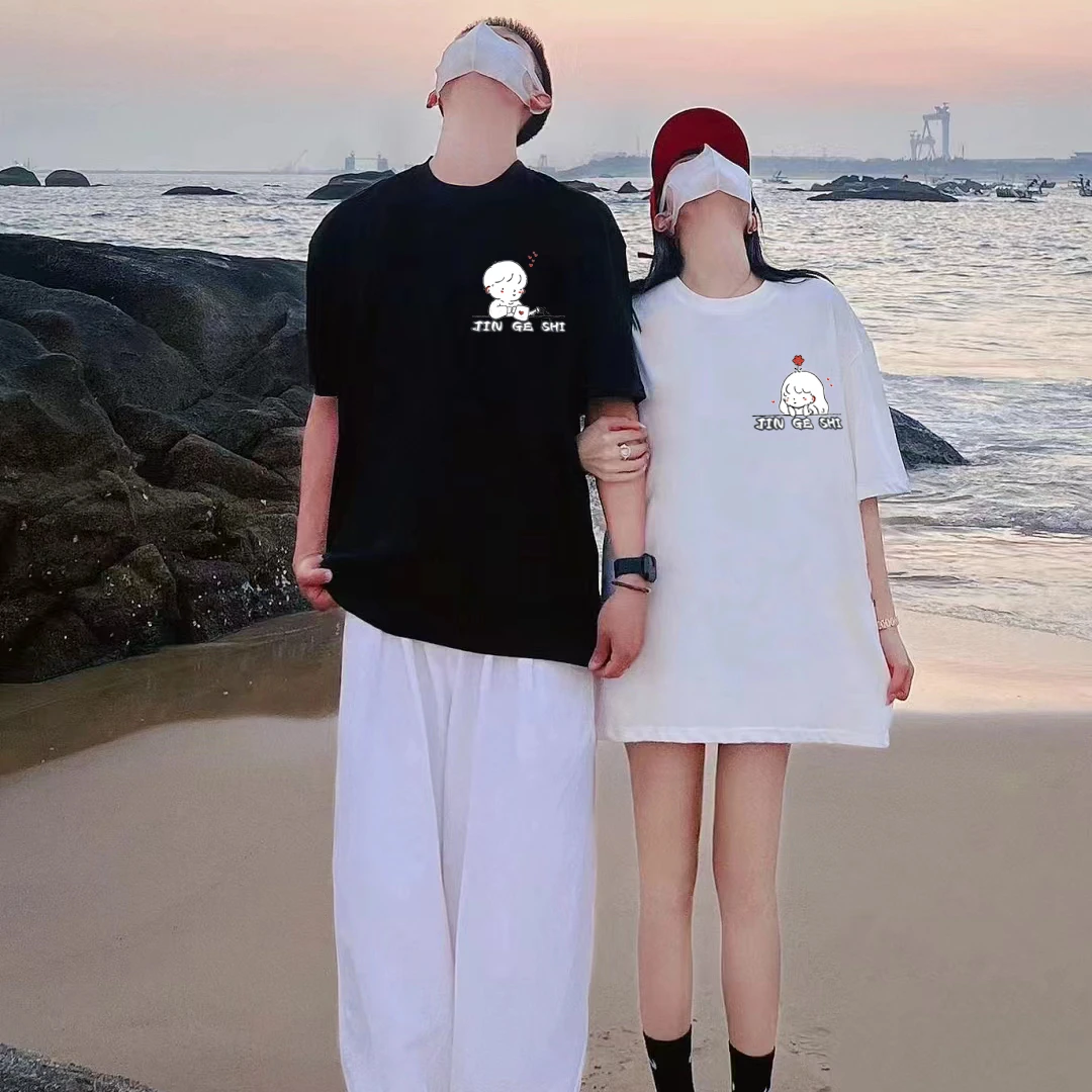 美式休闲潮牌卡通印花重磅纯棉短袖T恤夏季新款潮流百搭上衣