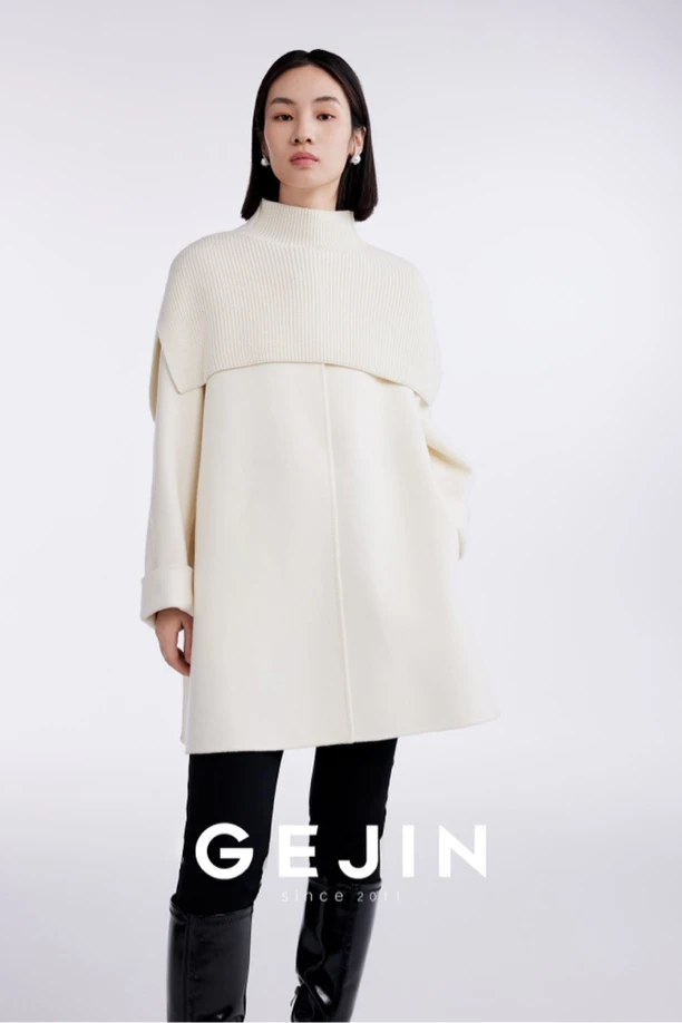 冬季新款轻奢设计师绵羊毛双面大衣9422483249