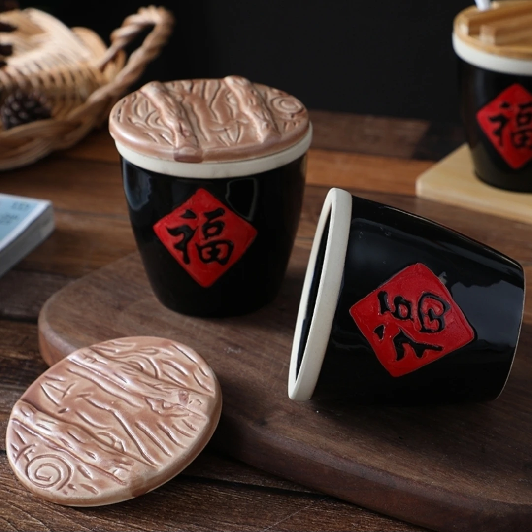 陶瓷小号福缸两个包邮