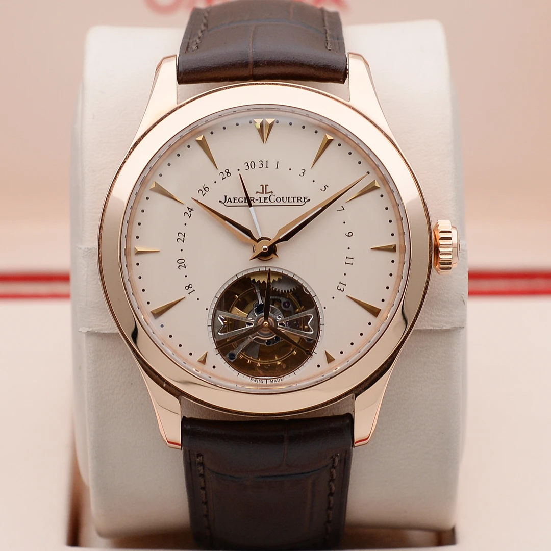 99新 Jaeger-LeCoultre/积家 泽泰大师1652410陀飞轮39mm自动机械
