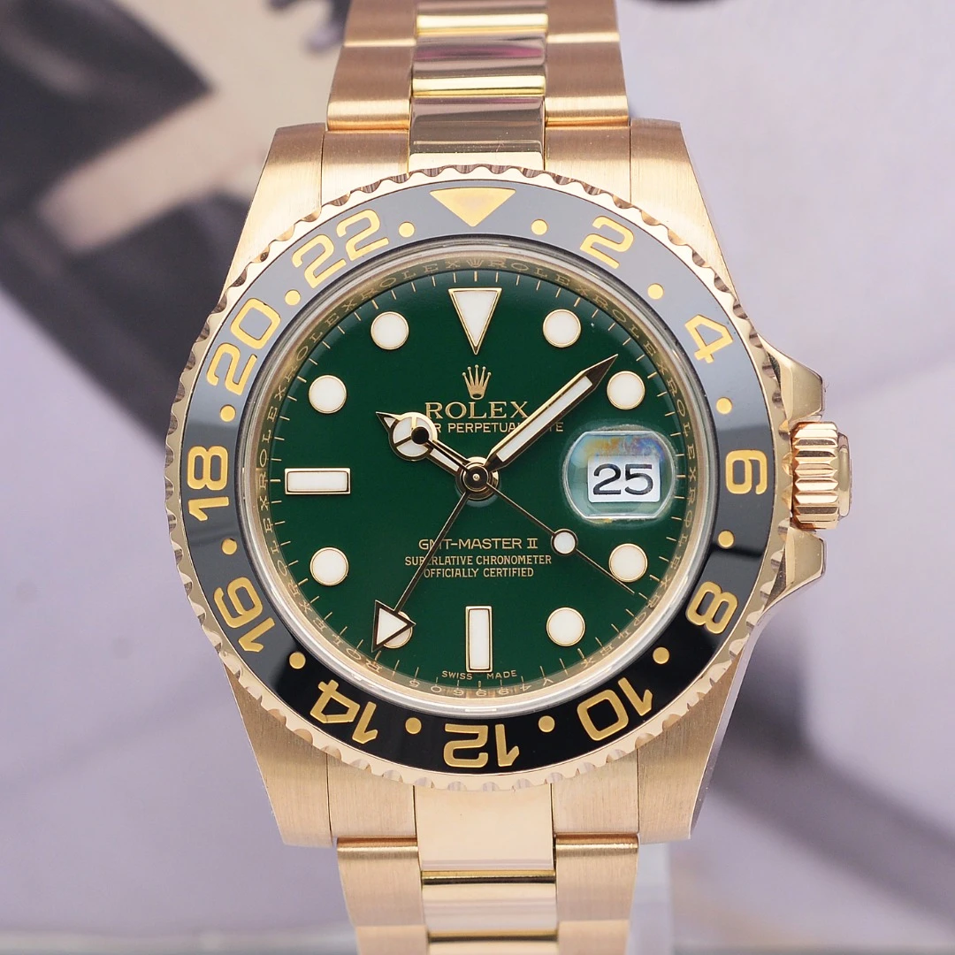 99新 Rolex/劳力士 爱换/格林尼治2/116718/18k黄金/自动机械男表