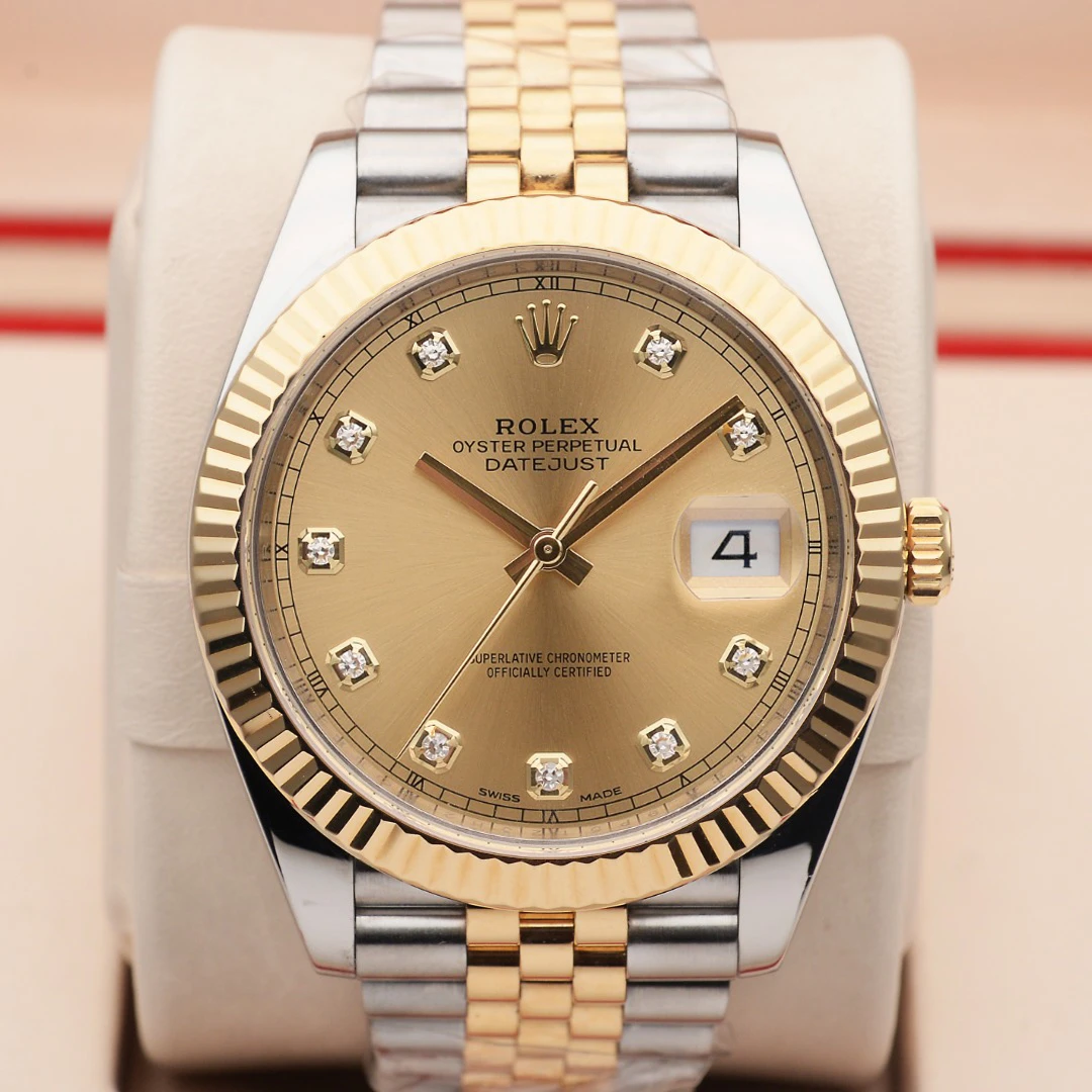 99新 Rolex/劳力士 泽泰拆单/126333香槟盘间黄金41mm/机械名表