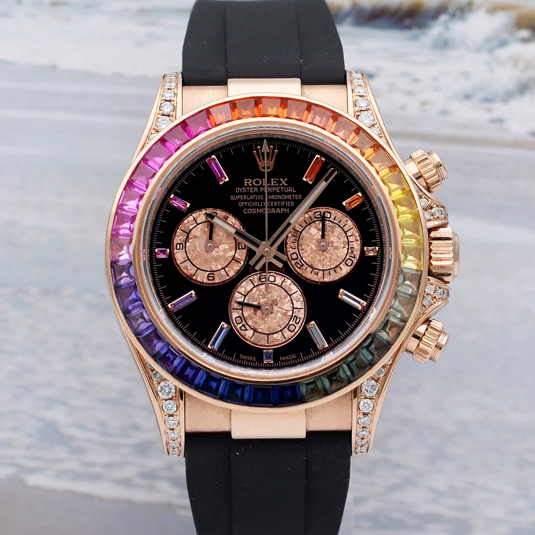 99新 Rolex/劳力士 泽泰迪通拿116515/18k玫瑰金40mm自动机械男表