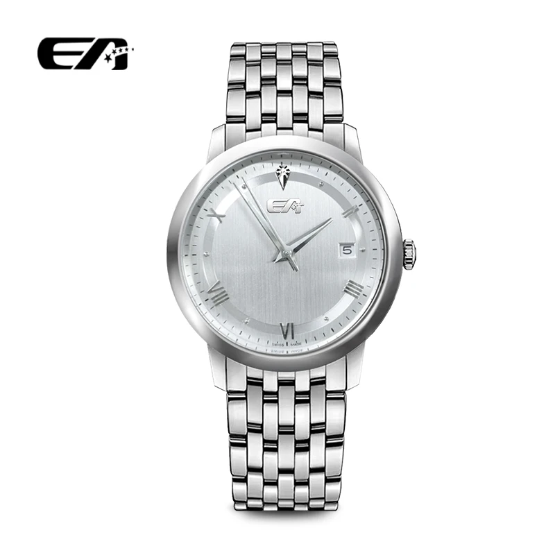 EA碟飞系列天然钻石全自动机械机芯经典钢带男士腕表-T