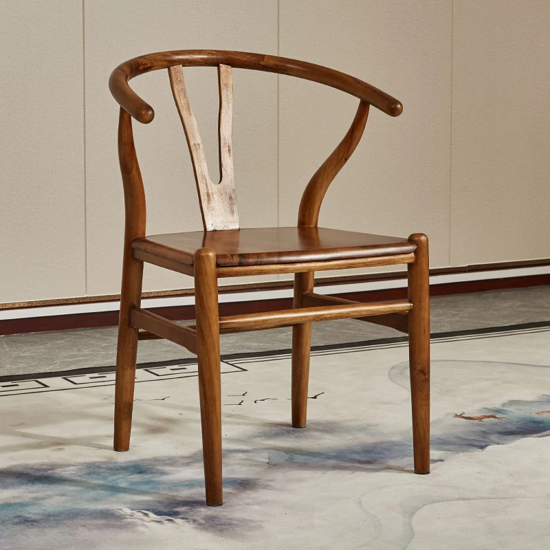 【休闲Y椅】南美胡桃木休闲新中式简约家用茶桌椅子实木椅