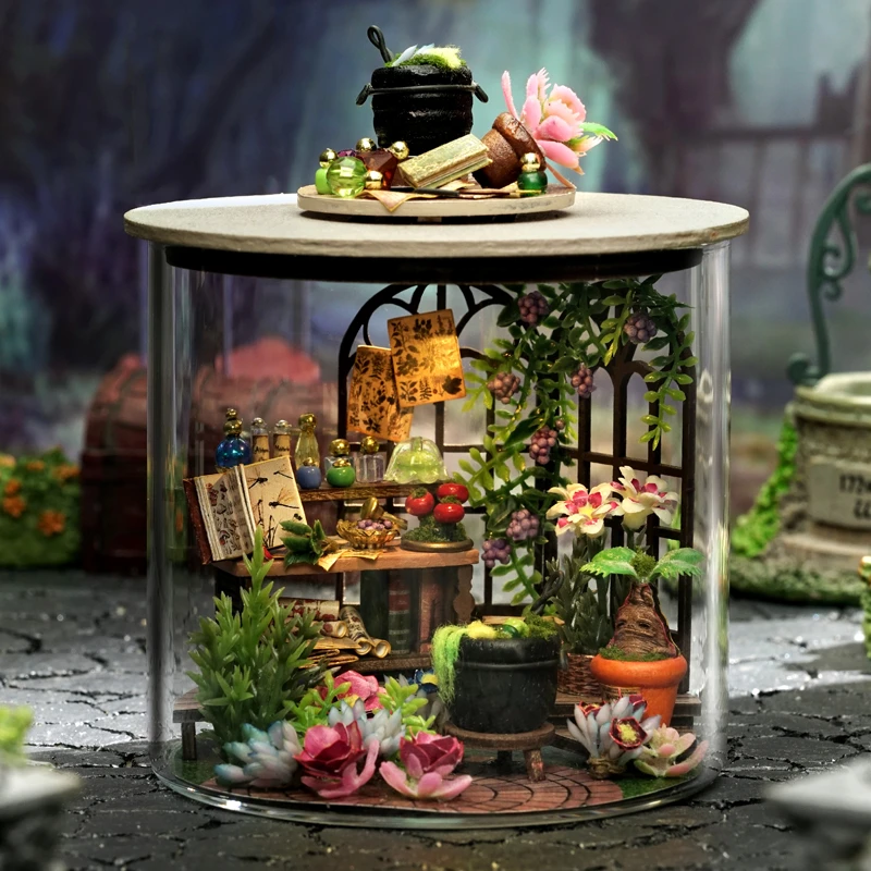 智趣屋diy小屋圆梦瓶哈利魔法花园手工迷你拼装模型生日礼物女