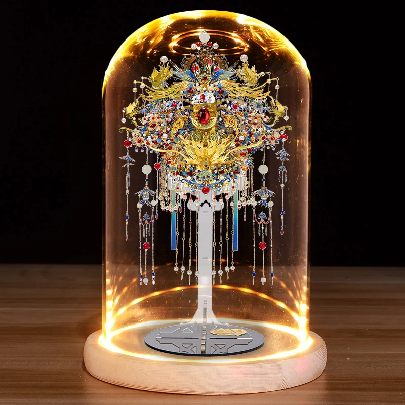 3d立体金属拼图国潮玩具拼装高难度组装手工艺模型DIY礼物点翠