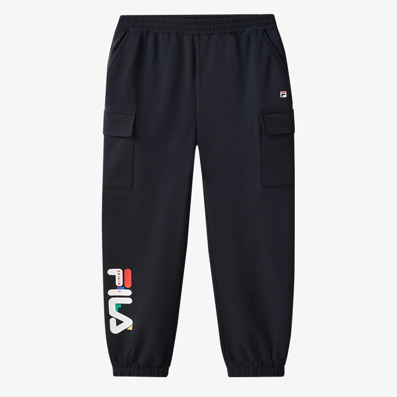 FILA/斐乐儿童【男中大童】宽松针织经典生活梭织长裤K62B441801