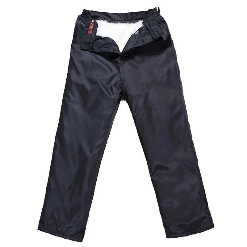 新款冬季保暖裤子零下30度抗寒男士中老年直筒加厚户外防风