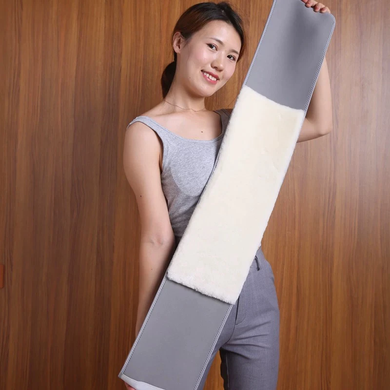 加厚羊毛护腰带防寒保暖皮毛一体护肚子男女适用