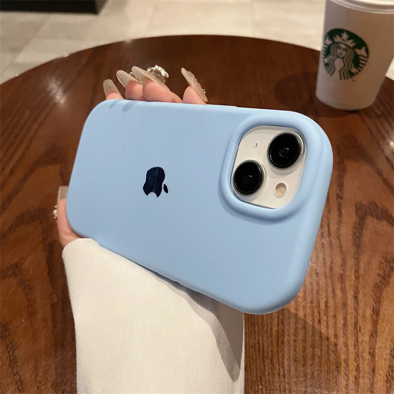 简约纯色iPhone15promax苹果14手机壳13全包软壳11高级感新款12女