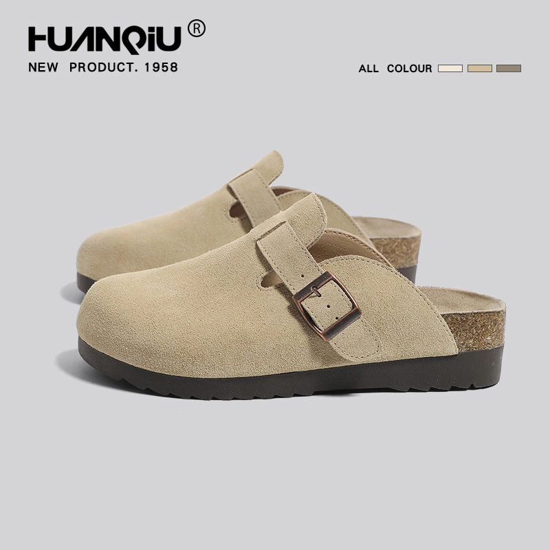 环球厚底勃肯鞋女2024年秋季新款时尚软底博肯鞋复古休闲半拖鞋