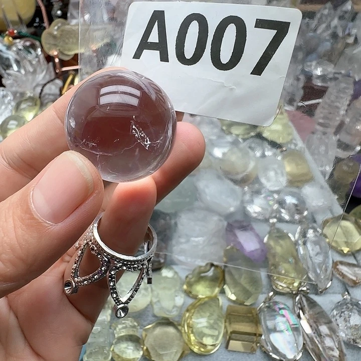 水晶摆件未镶嵌球007