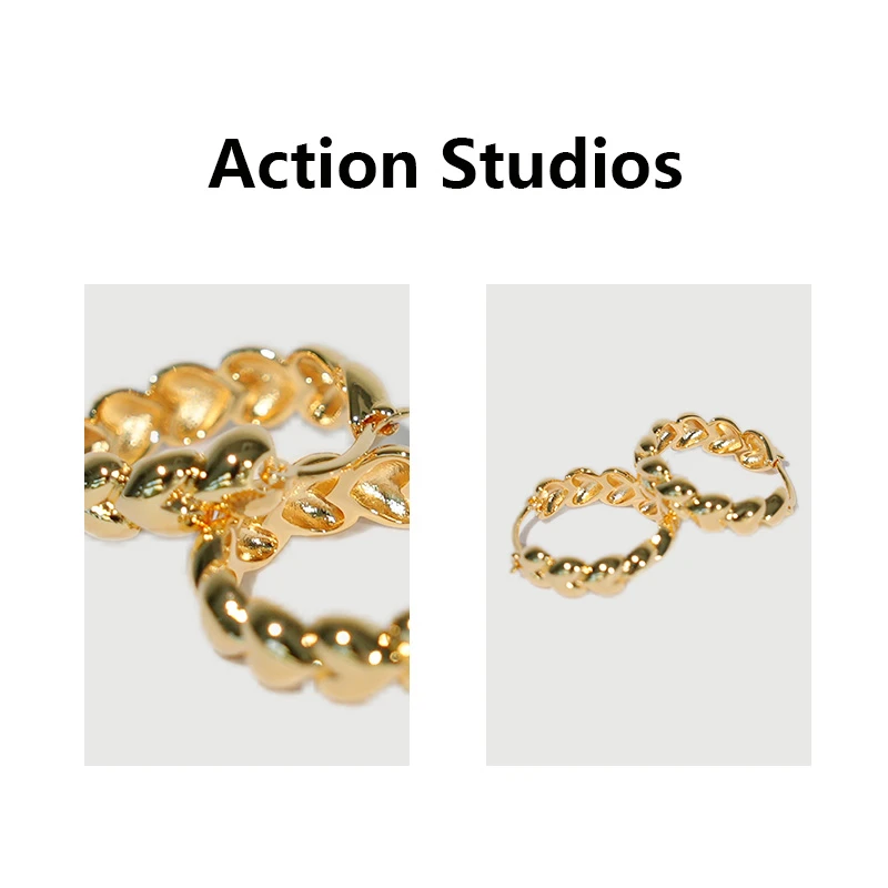 铜合金耳饰 Action Studios大大 推荐 2024新款极桃心耳环DEH5703