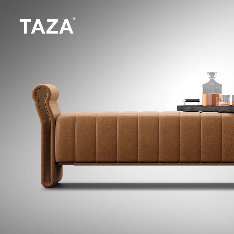 TAZA 意式全真皮床尾凳 全屋定制卧室系列 现代轻奢长换鞋凳 A181
