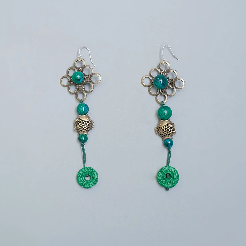 非金属陶瓷耳饰 游尘衣物/双鱼耳环