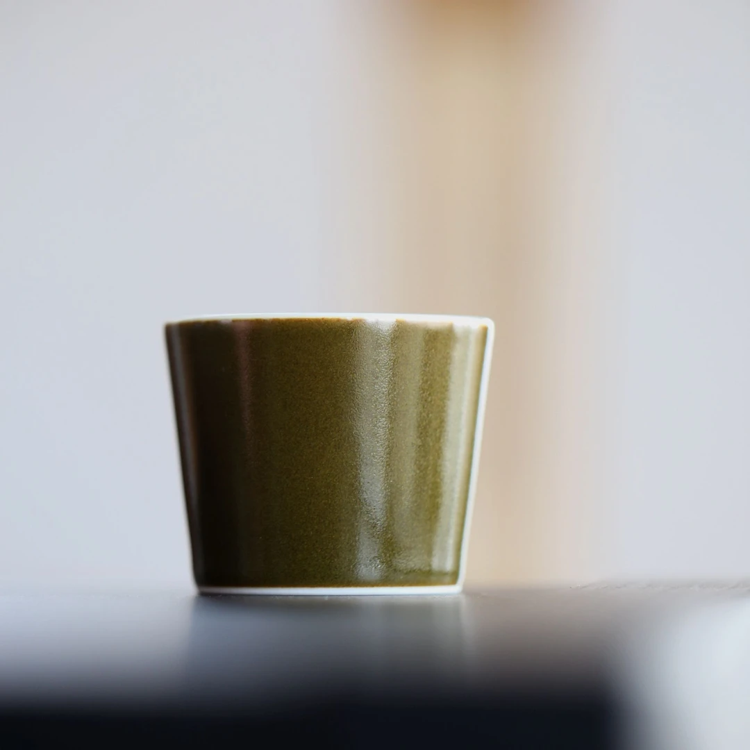 景德镇珏窑茶叶末釉直口杯主人杯品茗杯水杯复古家用品质品杯茶杯