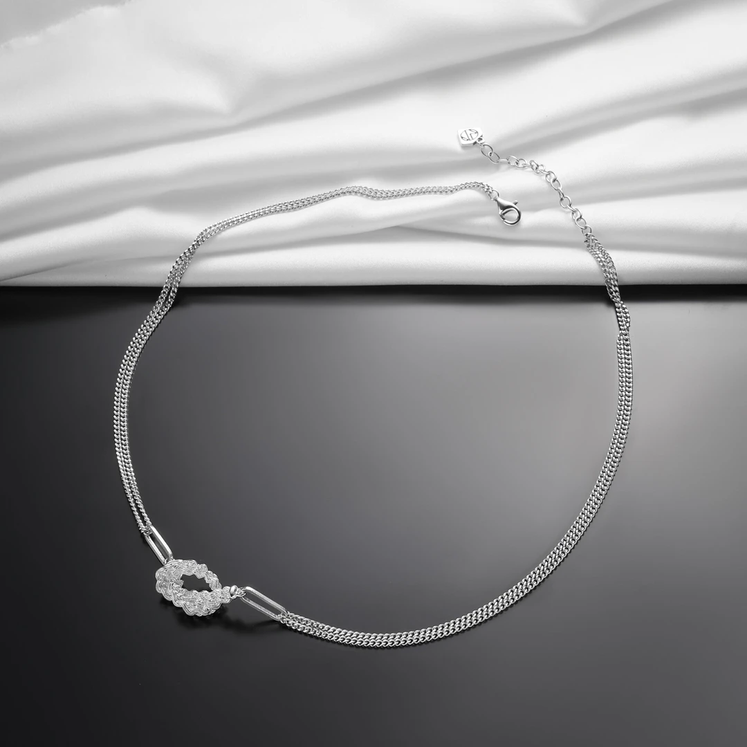 链子925银 银韵雅扣项链（0053）