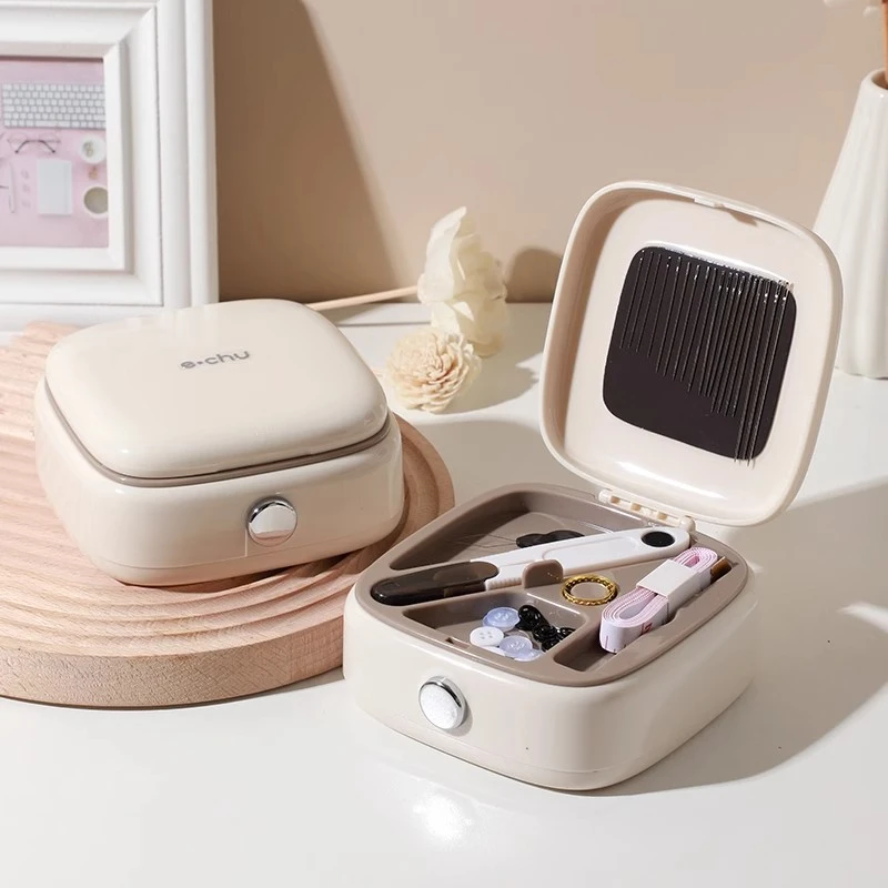 针线盒家用实用缝衣针线套装学生便携磁吸针线包宿舍收纳盒缝补