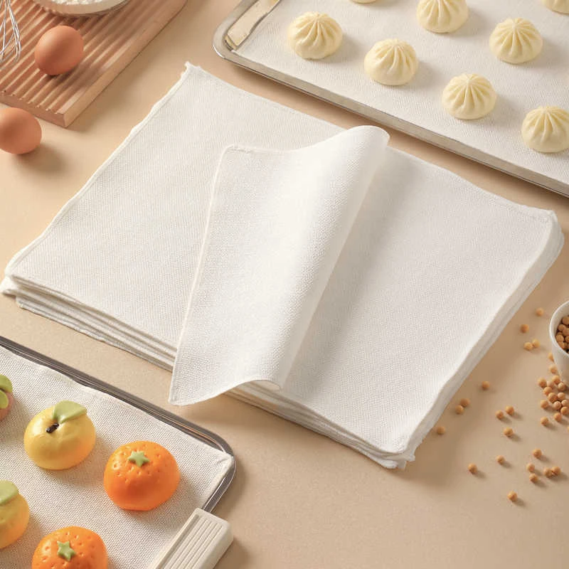 蒸笼布长方形蒸包子蒸笼纸蒸箱家用屉布电蒸锅布棉纱布加厚蒸馒头