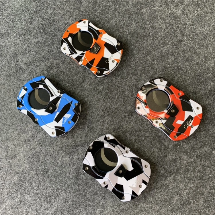 科乐比colibri合金双刃半自动迷彩外观平口雪茄剪雪茄剪刀雪茄刀