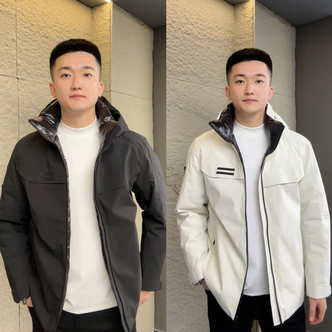 态度｜30835 秋冬男士新款 户外机能风 简约百搭连帽羽绒服