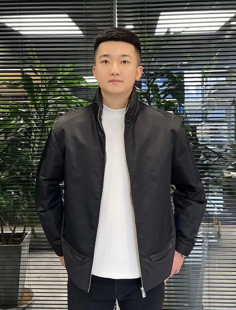 态度｜7613冬季轻奢男士简约立领鹅绒休闲羽绒服