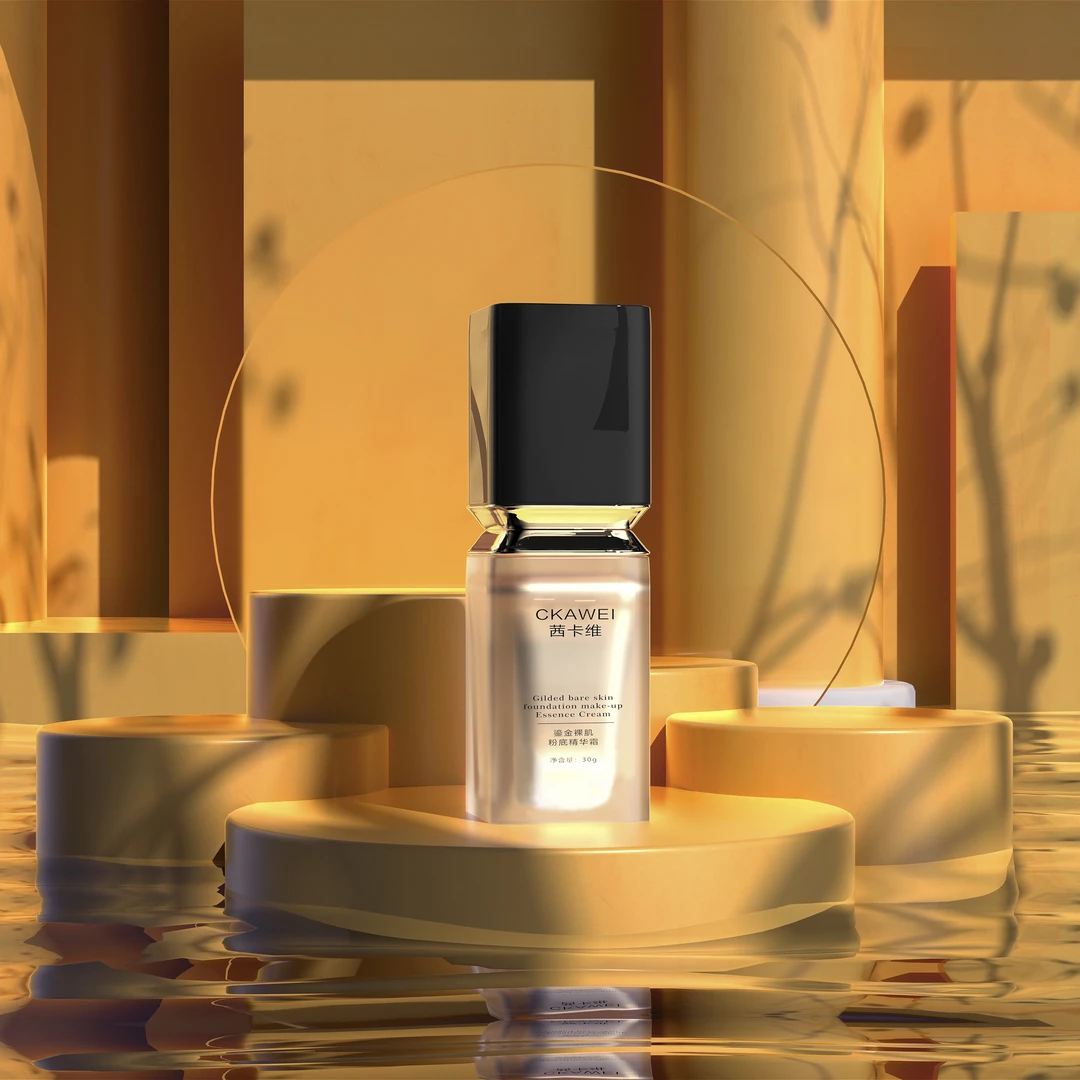 精华粉底液水润保湿持妆轻薄滋润持久遮瑕哑光不脱妆防汗防水水光