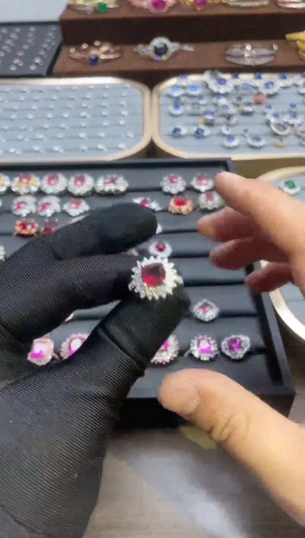 【闪购商品】红宝石戒指银S925镶嵌48
