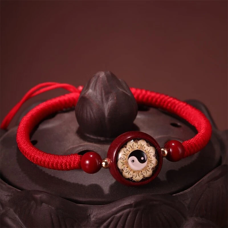 非金属布艺手链 手工编织男女款红绳手链