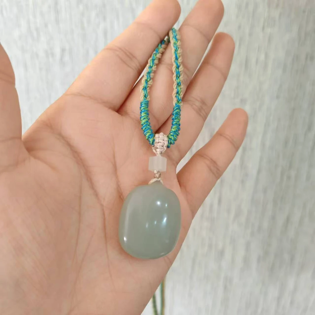 【德巧家】和田玉且末无事牌 茉莉茶色玉质温润细腻典雅大气